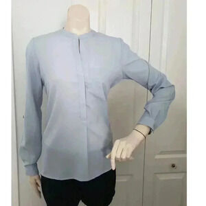 Alfred Sung Blue long sleeve Shirt BNWT XS